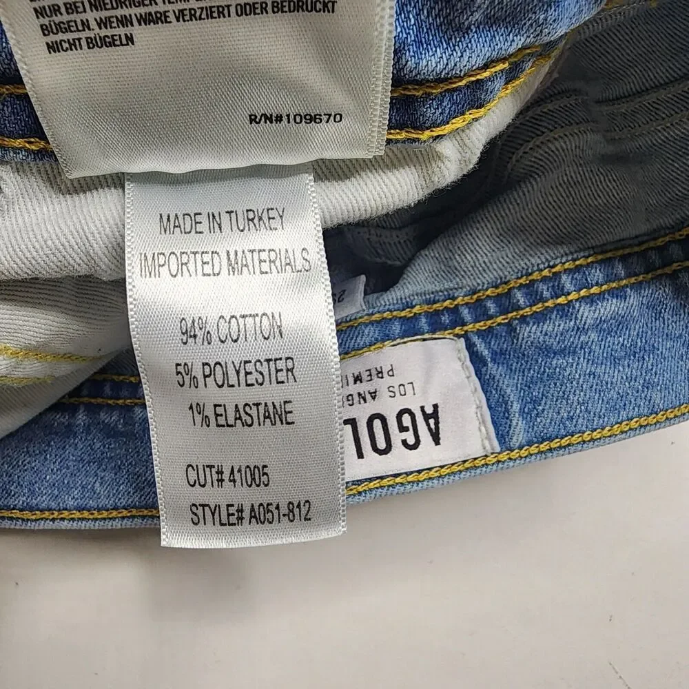 AGOLDE Roxanne Super‎ High Rise Distressed Jeans a051-812 Size 29